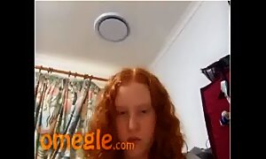 Redhead Omegle Teen Plays With Her Tits