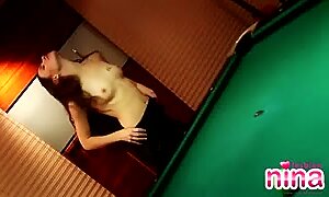 Pool And Pussy Play On The Table