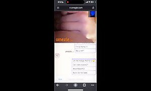 Hot teen rubs pussy on Omegle