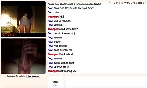 Omegle Cute Teen Reaction And Cumshot