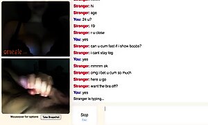 Omegle Teen Show Massive Perky Tits For My Cum