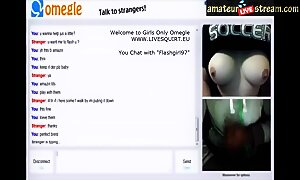 Teen With Amazing Tits Helping BBC Cum On Omegle