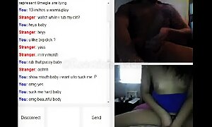 Omegle - Teen Bate For Big Cock