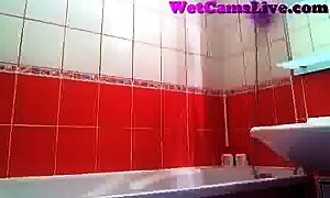 Hot Brunette Webcam Girl In The Shower Part 1