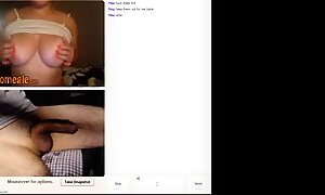 Omegle Girl Watches Guy Cum