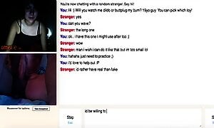 Young Girl Shows Tits On Omegle Guy Dildos Ass