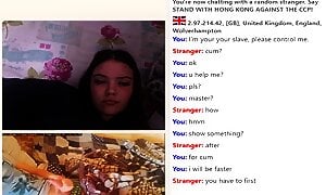 Submissive Boy Cums For Sexy Teen Girl On Omegle