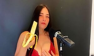Слив видео 18+ asmr wan sucking a banana video  стриптиз эротика девушки соло слив HD