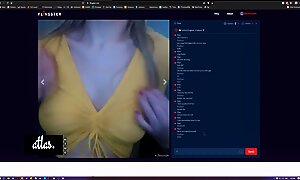 Hot Blonde Teases Tits On Cam