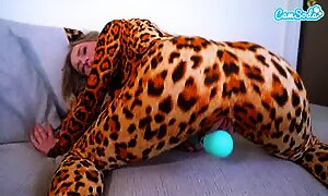 Camsoda-Cute Blonde Teen In Catsuit Toying