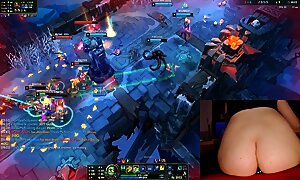 Stimulation in Ass and Pussy while Playing League of Legends #14 Luna