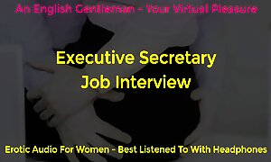 Daddy Dom Boss and Secretary Job Interview - Erotic Audio for Women - against the Wall