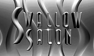 SEXY BABES SEDUCE CLIENTS WITH THEIR MOUTHS & PUSSIES AT THE SWALLOW SALON
