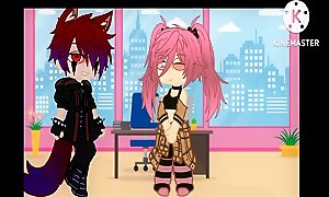 Fucking my hot pink haired assistant (Gacha)