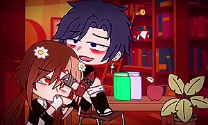 // James And Mrs. Liya Hooking Up In The School Library // Gacha Club //