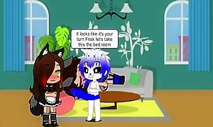 Frisk and chara in maid outfits and extra