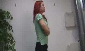 Red head farting while waiting