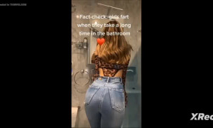 Young model girl farting comp