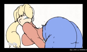 Blonde girl farting - video 5