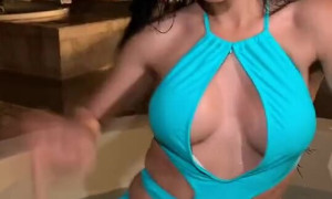 Mariana Avila Show Off Hot Body in Sexy Lingerie - Big BOOBS