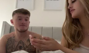 Sophie Aspin  porn - On bed with boyfriend
