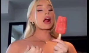 Charlotte Parkes  porn - Full nude Licking Ice Cream