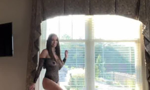 Christina Khalil Sexy Bodysuit  
