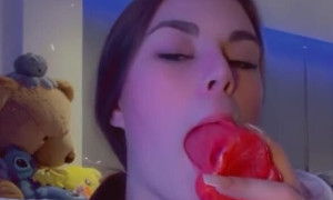 Lauren Alexis - Sucking A Dildo HOT Sextape | 