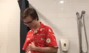 Yuwki  sextape - Sucking stranger big cock at toilet