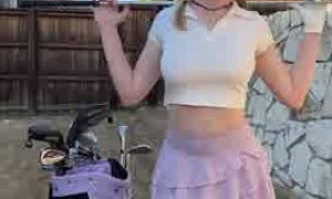 Grace Charis!! Hot big boobs golf girl new video...