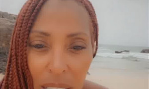 Kyss Major/Kisha Chavis – Nude Playing On Beach Hot 