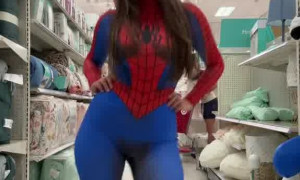 Sophie Raiin Spiderman Video  - Teasing Big Ass So Erotic