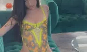Bhad Bhabie Yellow Outfit Lingerie  Set 