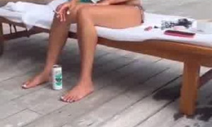 Mia Khalifa Topless Outdoor Feet Teasing Video 