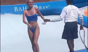 Dixie D’Amelio Sexy Bikini Surf Pool Video 