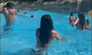 Charli D’Amelio Water Park Bikini Wave Pool Video 