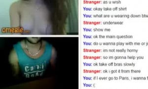 French girl on omegle